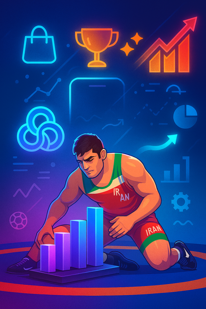 تصویر الهام‌بخش از کشتی‌گیر ایرانی و ارتباط آن با موفقیت در کسب‌وکار