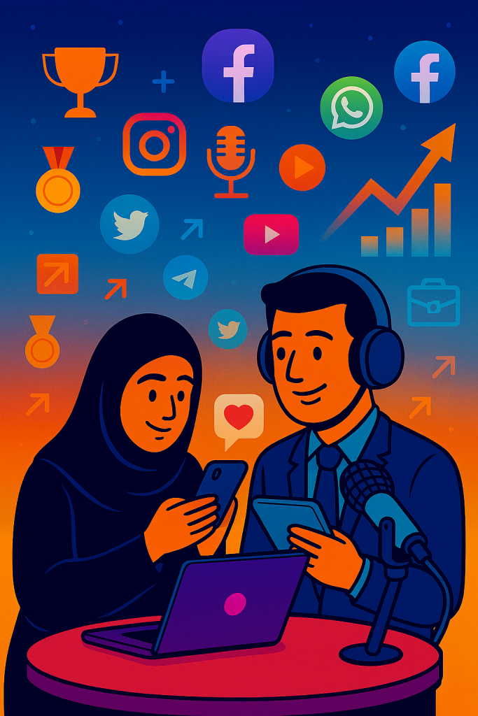 تصویر الهام‌بخش از تعامل کاربران ایرانی با شبکه‌های اجتماعی و تأثیر آن بر کسب‌وکار