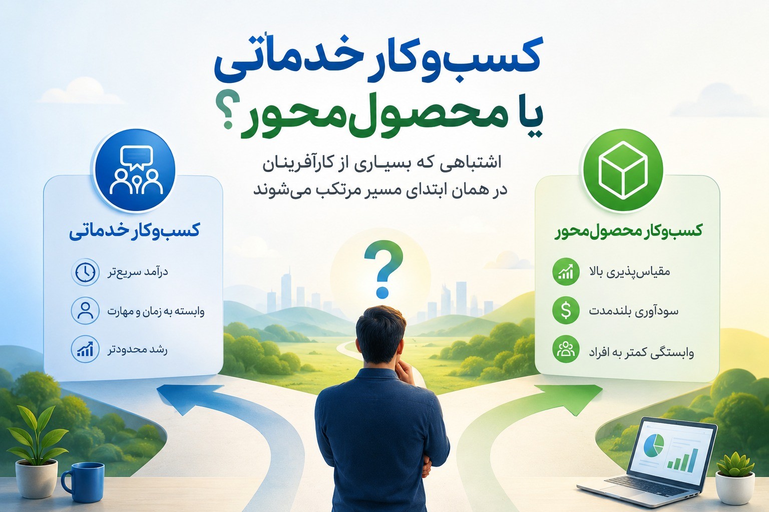 تفاوت کلیدی کسب و کار خدماتی و محصول محور